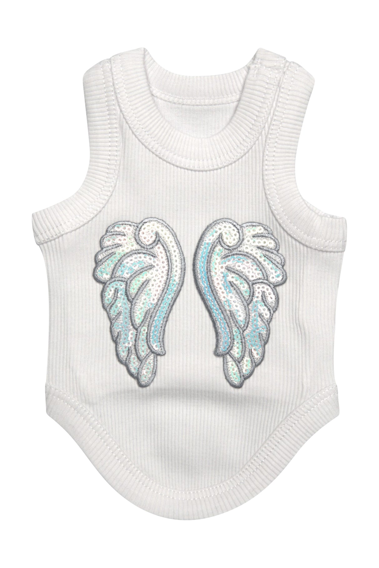 Angel Wing Ribbed Tank Top Shirt for Dogs