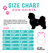 Graphic Ribbed Tank Top Shirt for Dogs