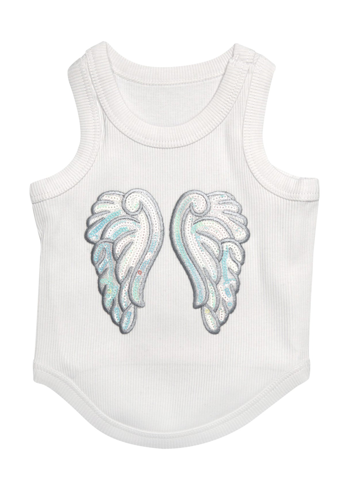 Angel Wing Ribbed Tank Top Shirt for Dogs