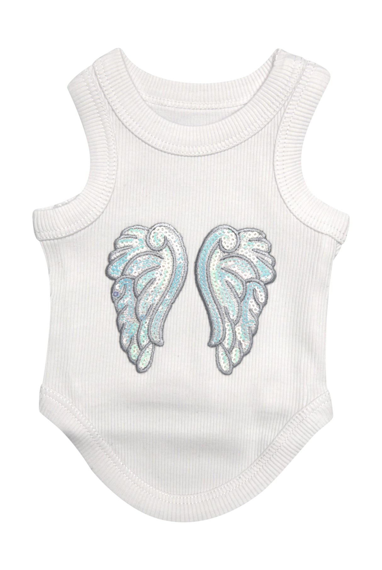 Angel Wing Ribbed Tank Top Shirt for Dogs