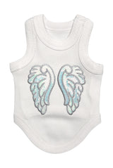 Angel Wing Ribbed Tank Top Shirt for Dogs